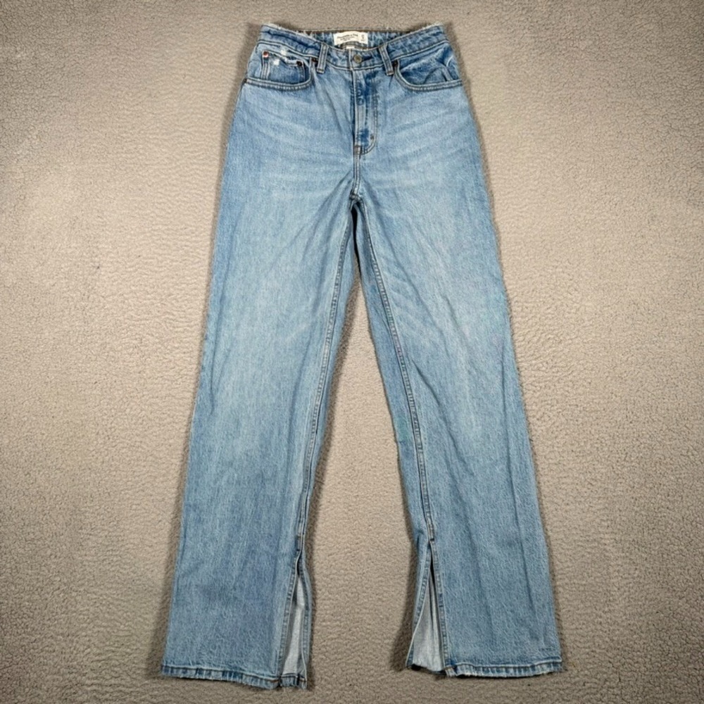 Abercrombie & Fitch Jeans Womens 4L 26x32 90's Relaxed Fit High Rise Curve Love